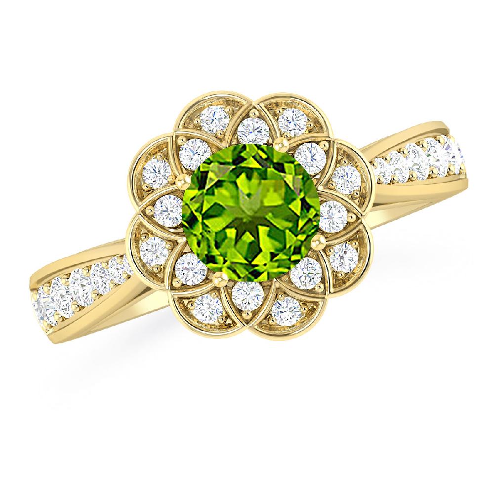 Yellow Gold - Peridot