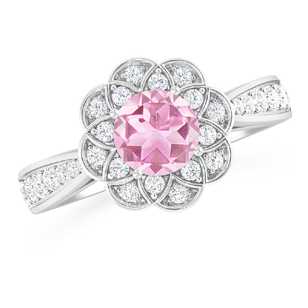 White Gold - Pink Tourmaline