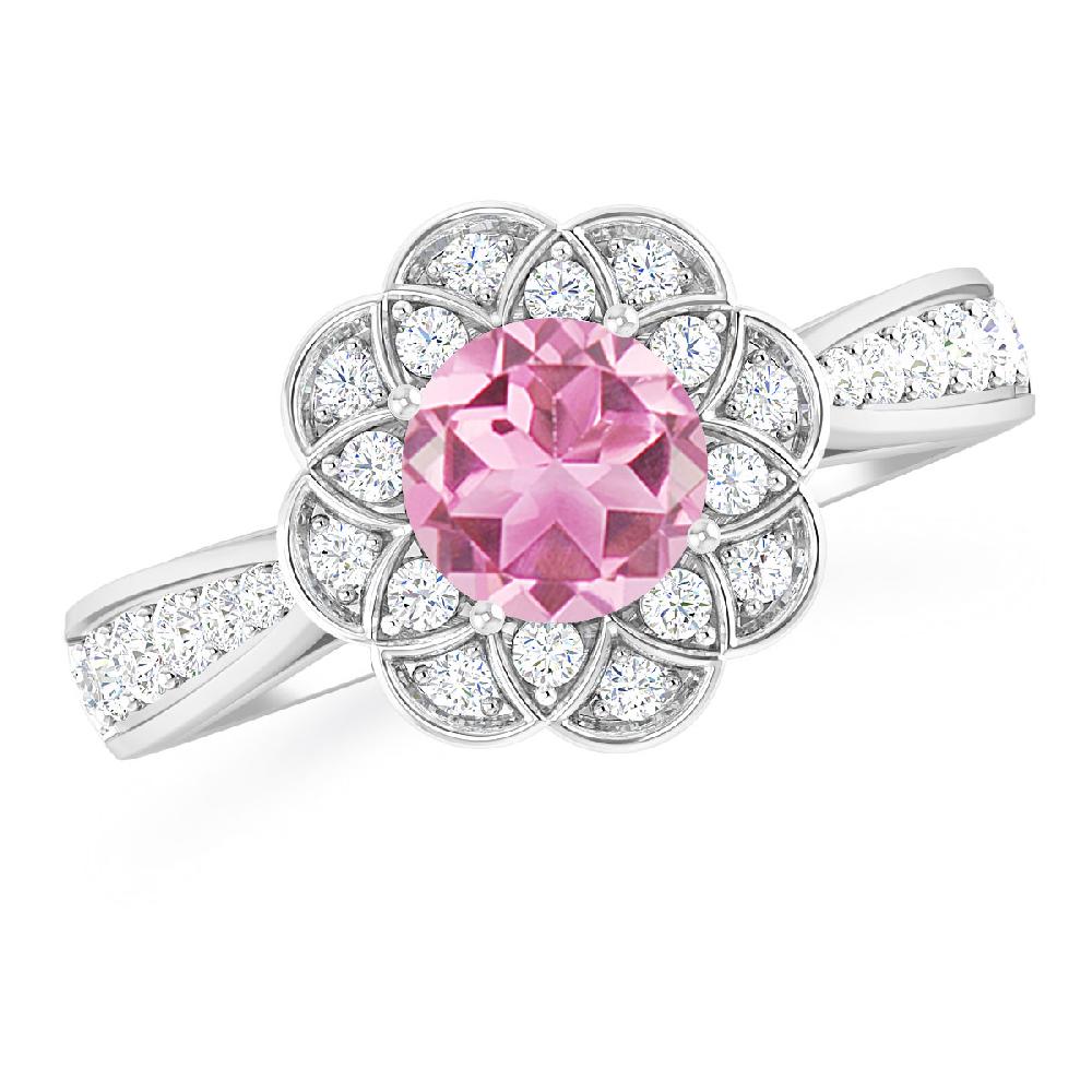 White Gold - Pink Tourmaline