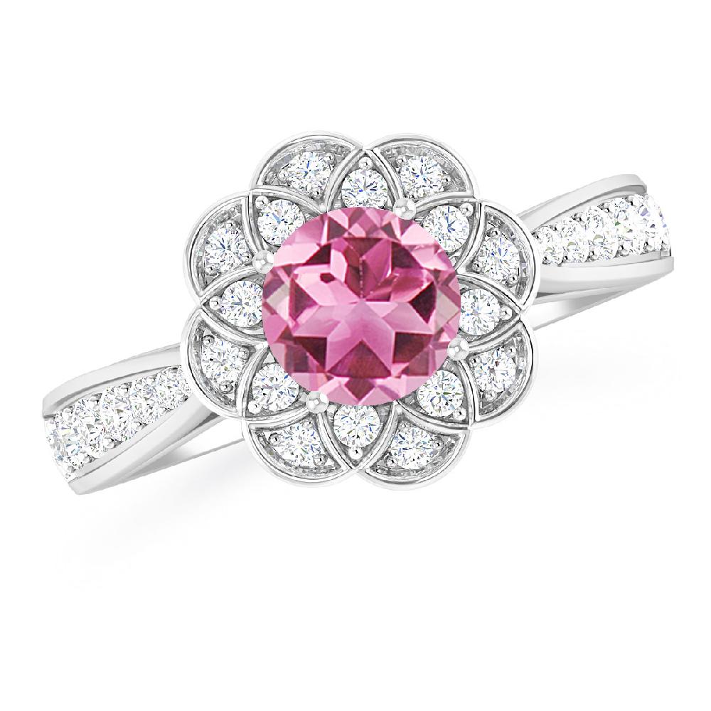 White Gold - Pink Tourmaline