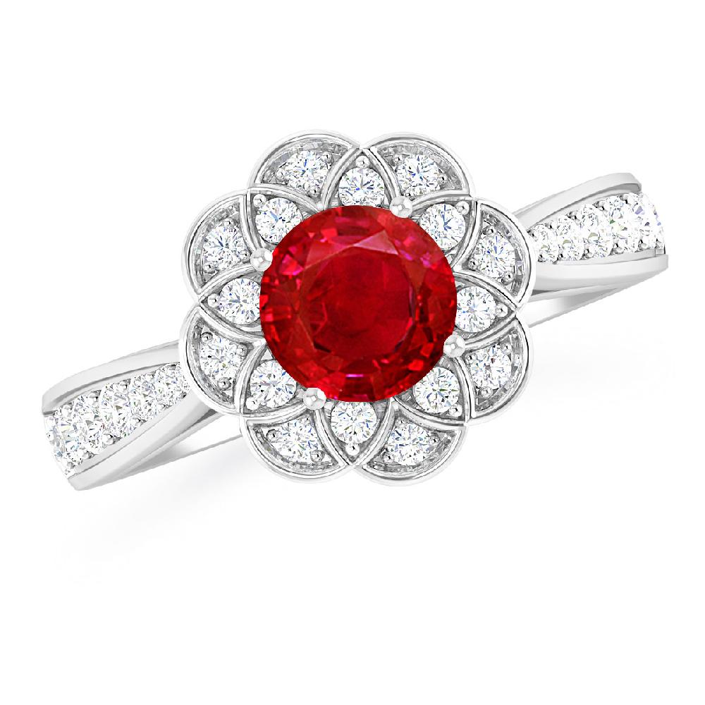 White Gold - Ruby