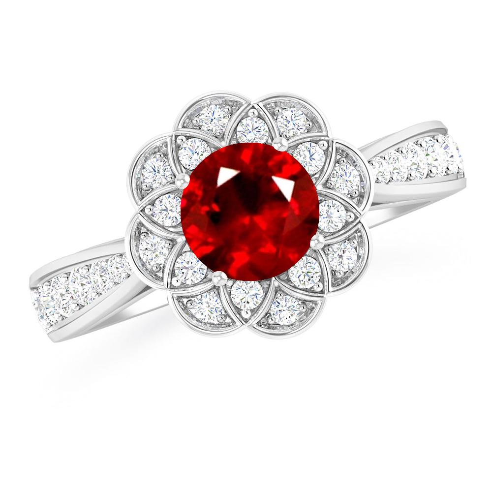 White Gold - Ruby