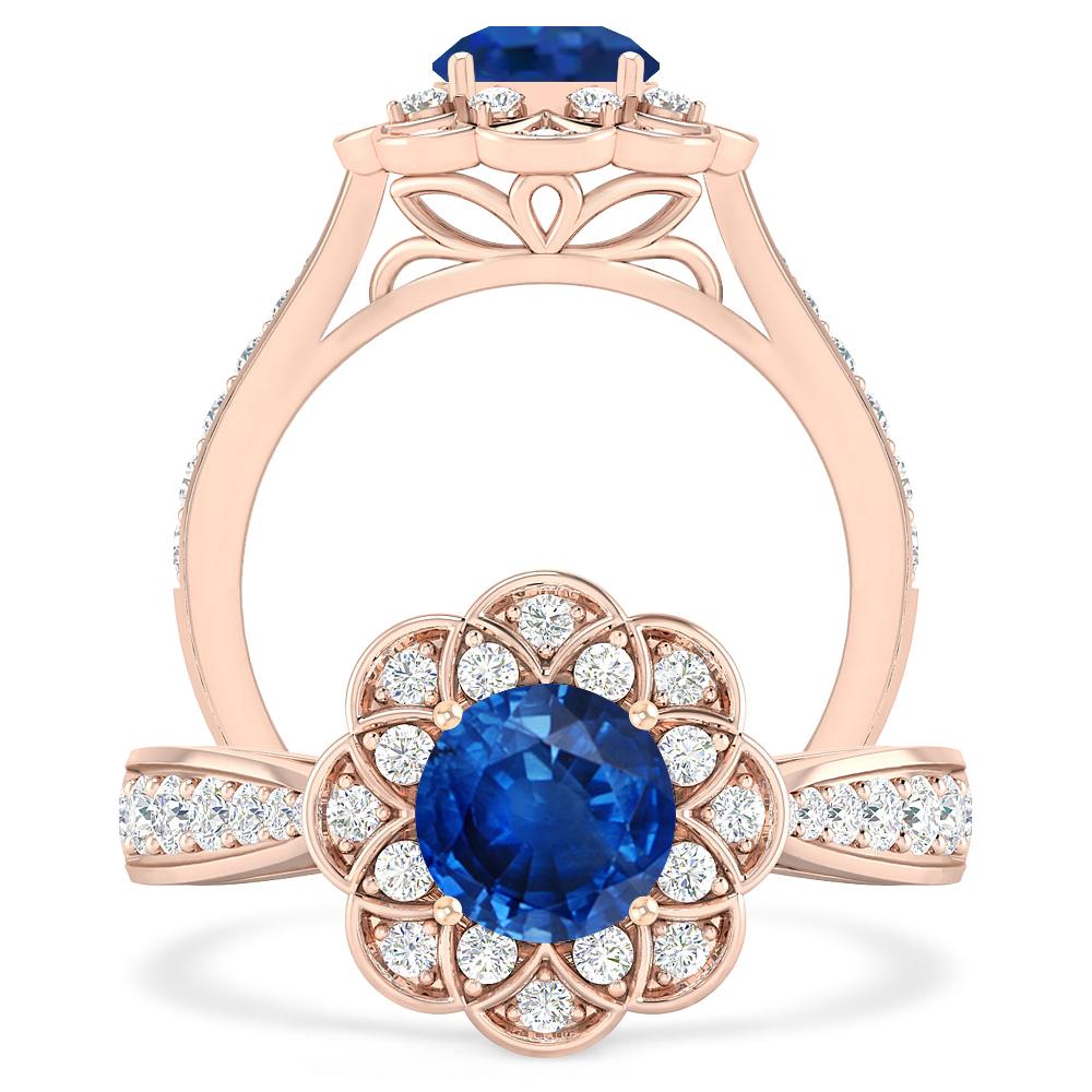 Rose Gold - Sapphire