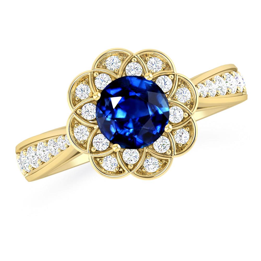 Yellow Gold - Sapphire