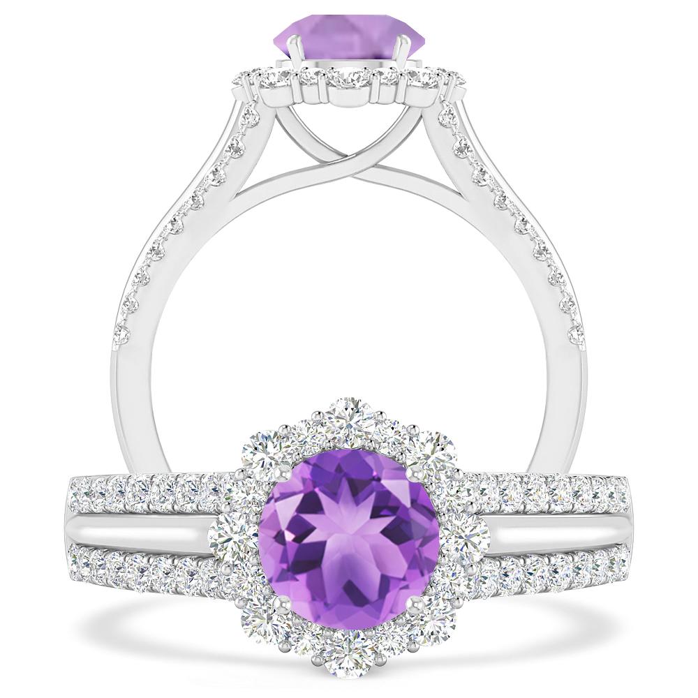 White Gold - Amethyst