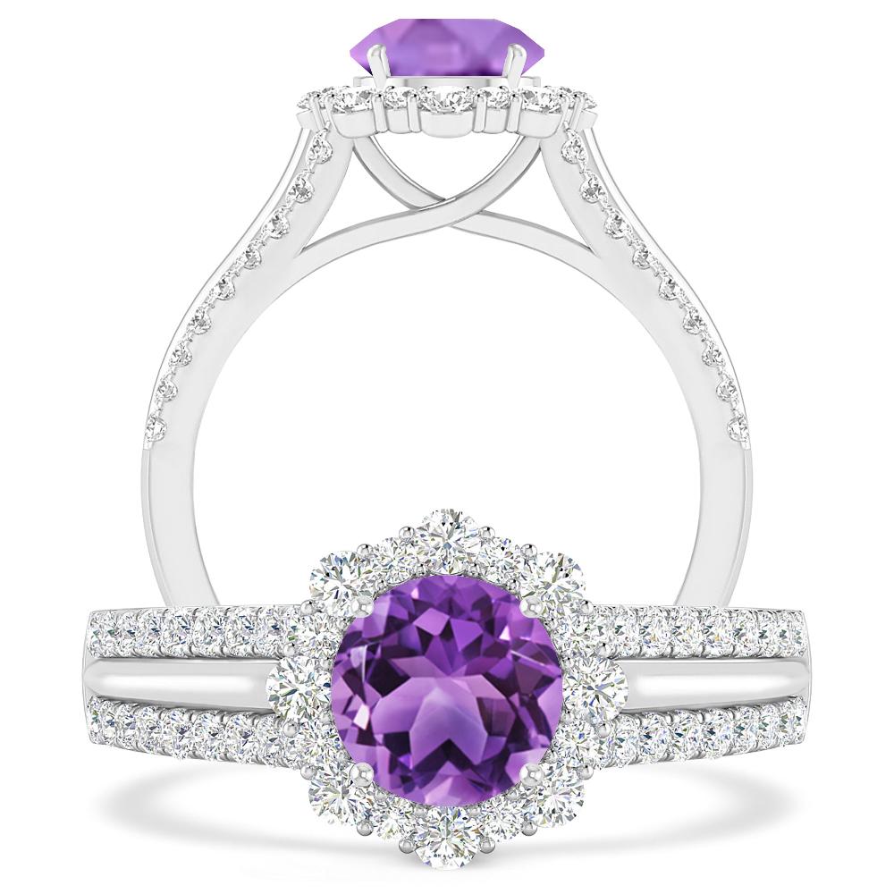 White Gold - Amethyst