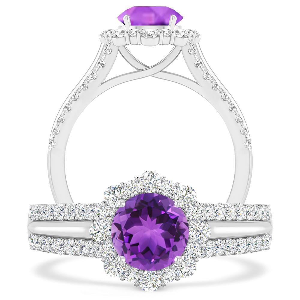 White Gold - Amethyst