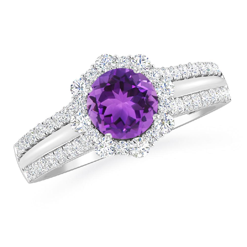 White Gold - Amethyst