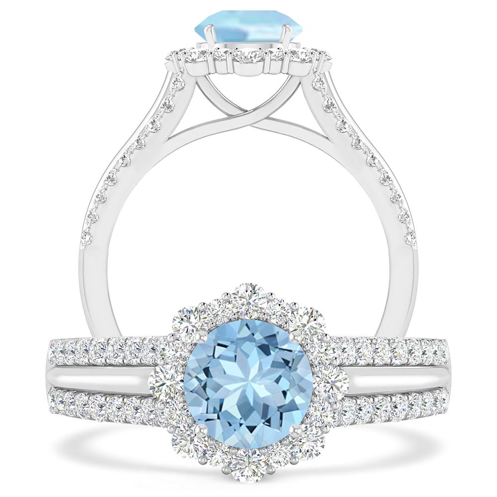 White Gold - Aquamarine