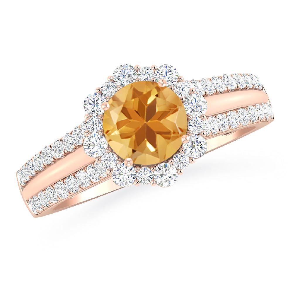 Rose Gold - Citrine