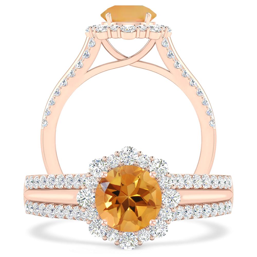 Rose Gold - Citrine