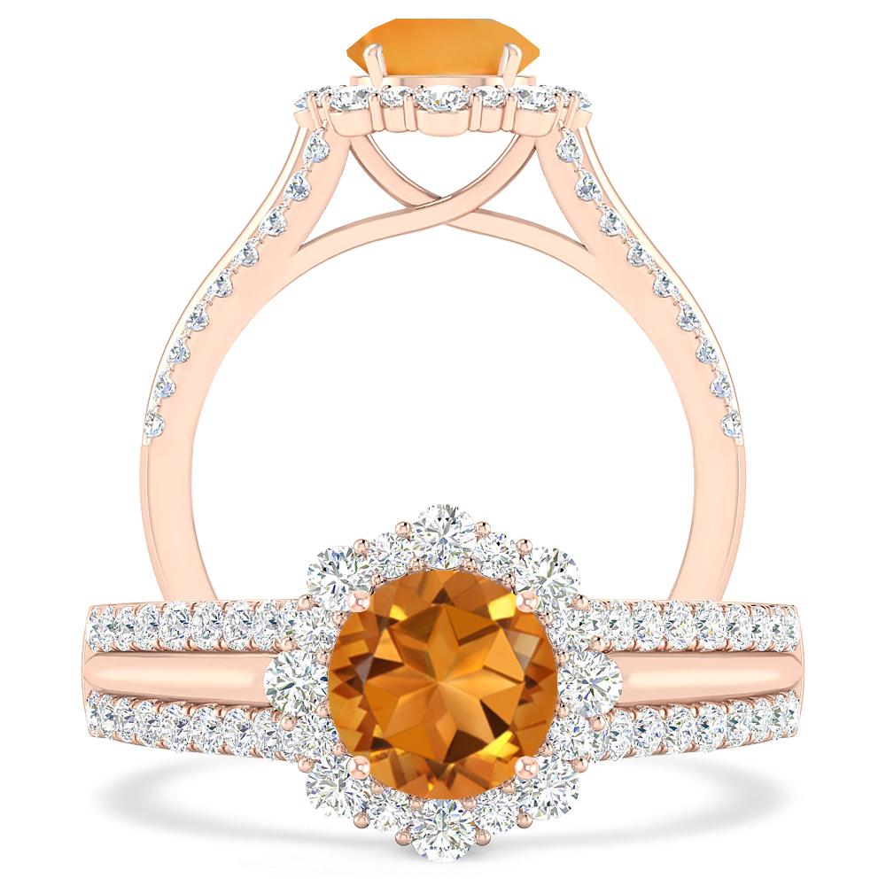 Rose Gold - Citrine