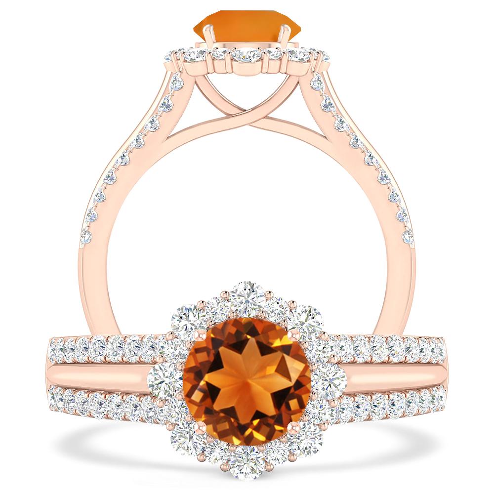 Rose Gold - Citrine