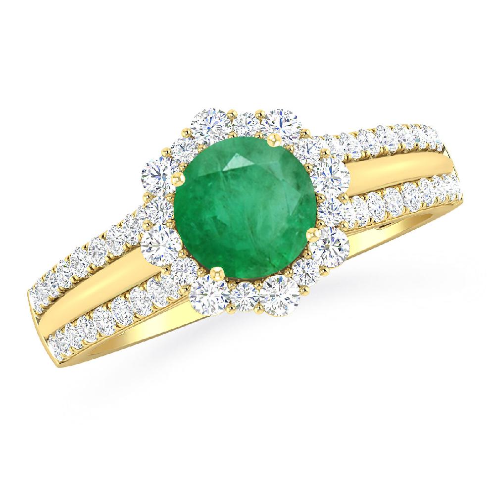 Yellow Gold - Emerald