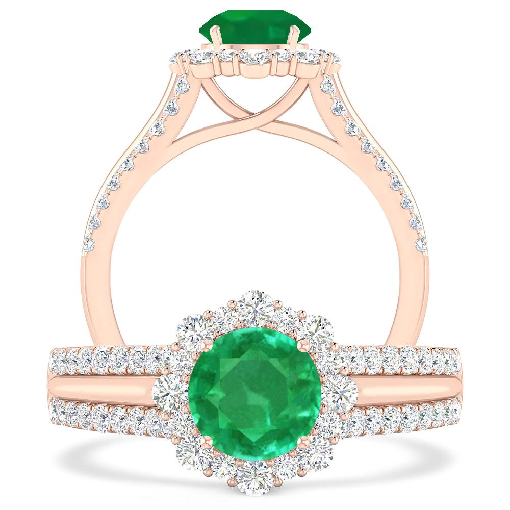 Rose Gold - Emerald