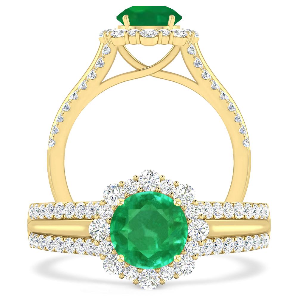 Yellow Gold - Emerald