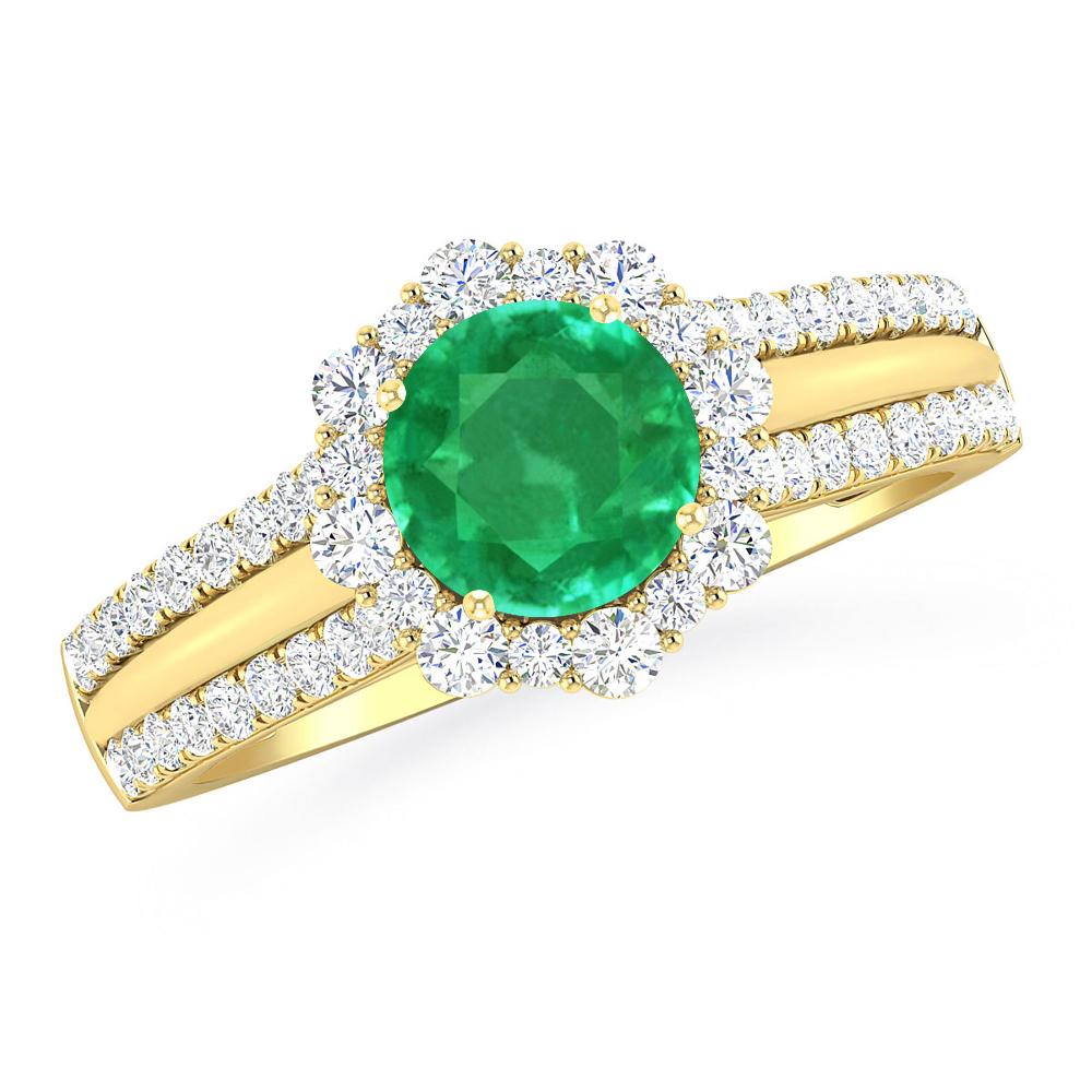 Yellow Gold - Emerald