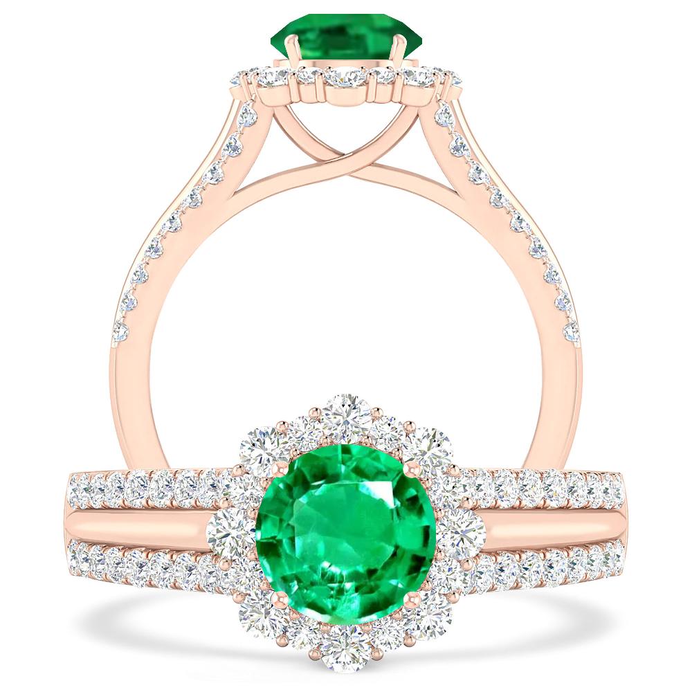 Rose Gold - Emerald