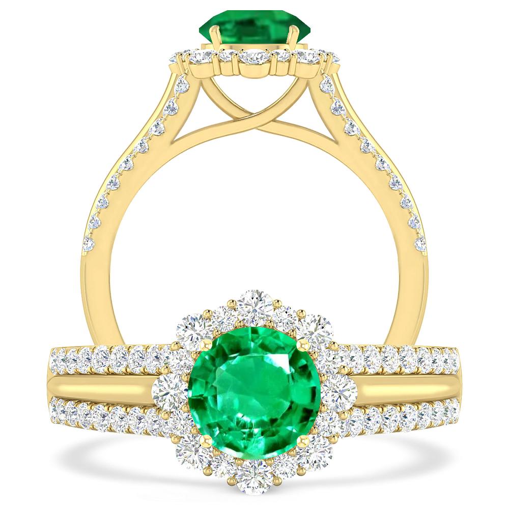 Yellow Gold - Emerald