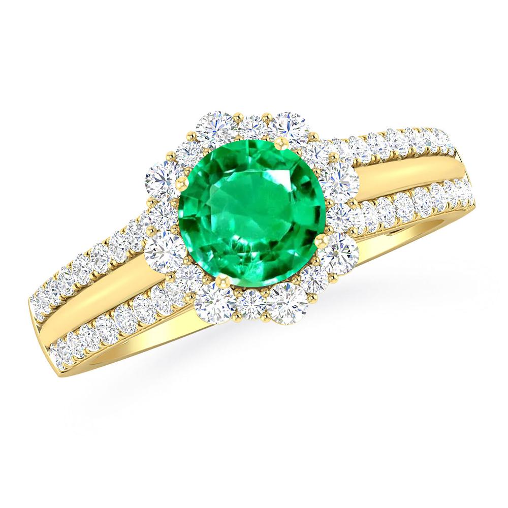 Yellow Gold - Emerald