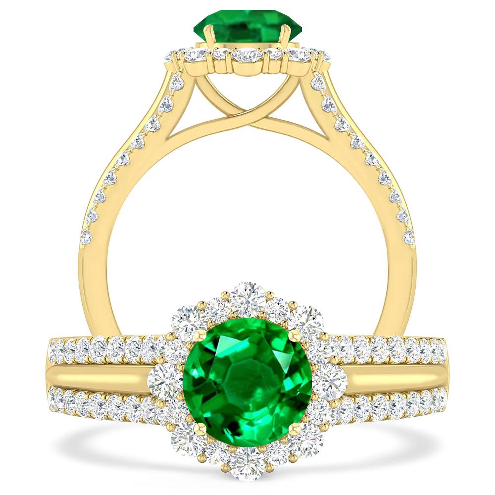 Yellow Gold - Emerald