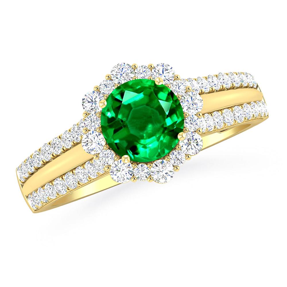 Yellow Gold - Emerald