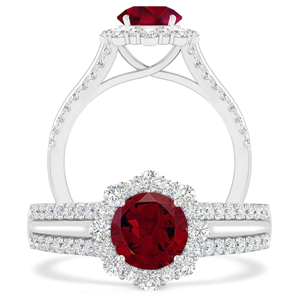 White Gold - Garnet