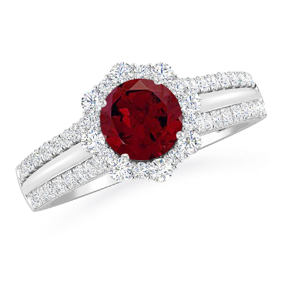 White Gold - Garnet