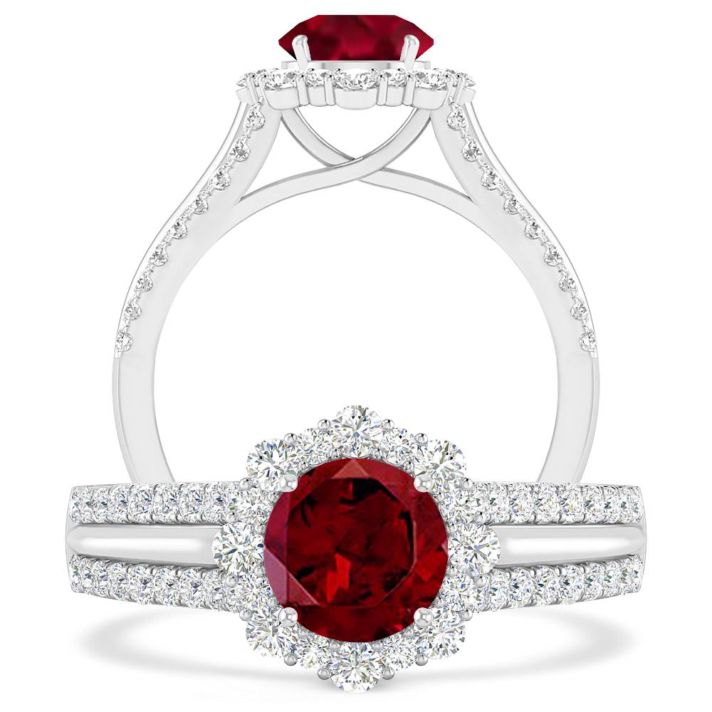 White Gold - Garnet