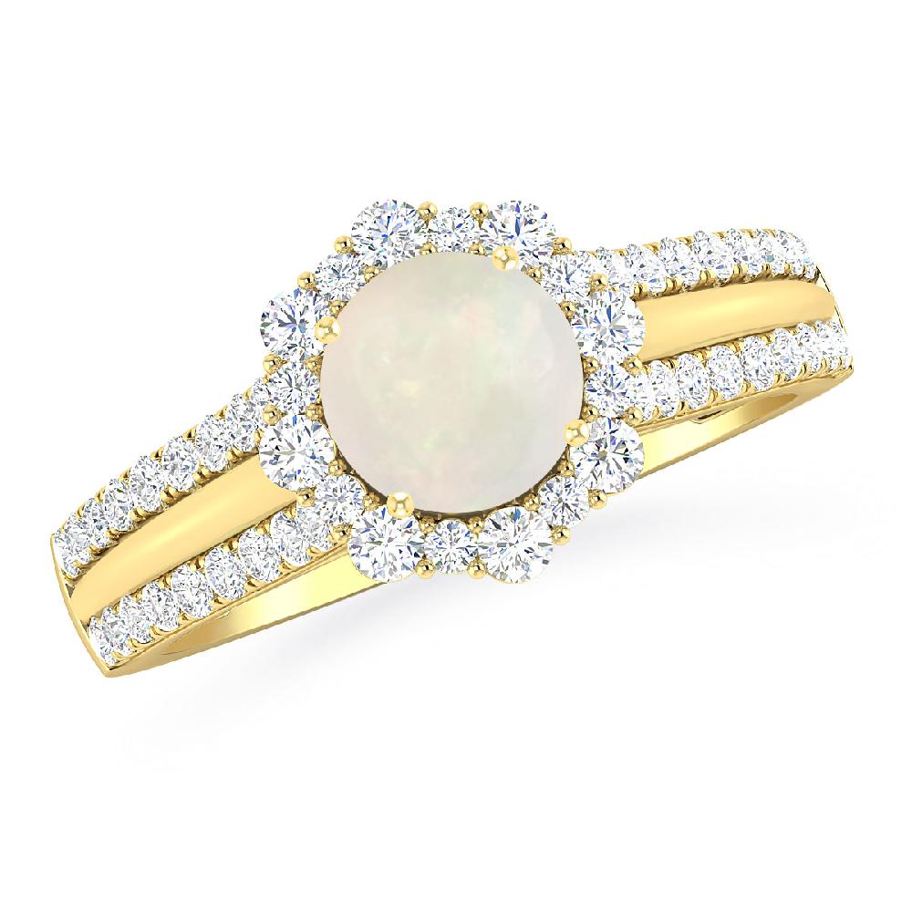 Yellow Gold - Opal