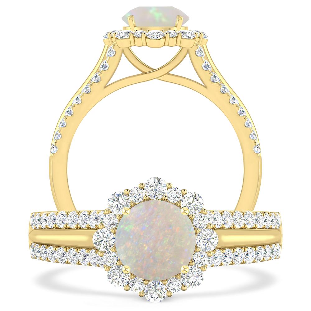 Yellow Gold - Opal