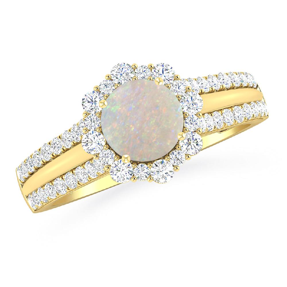 Yellow Gold - Opal