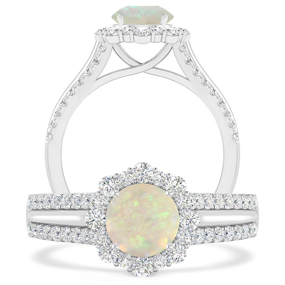 White Gold - Opal