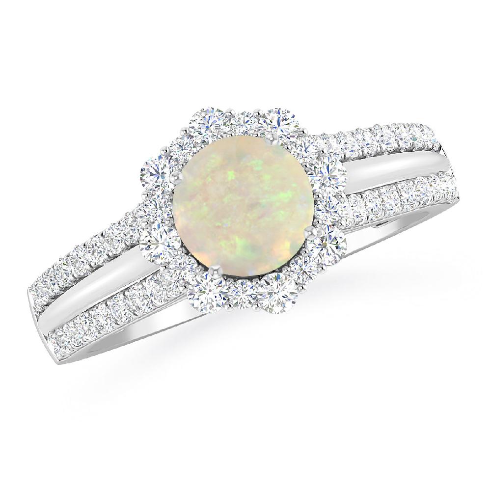 White Gold - Opal