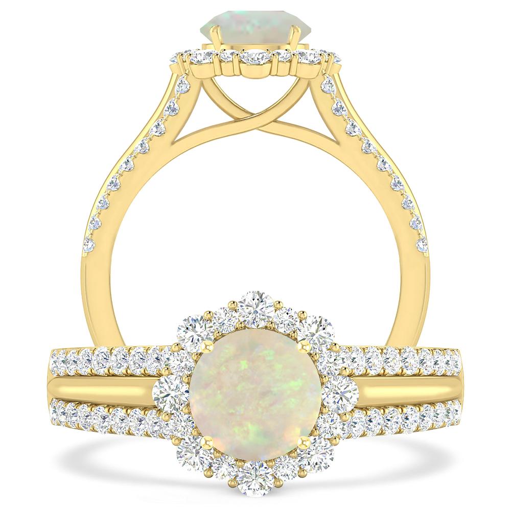 Yellow Gold - Opal