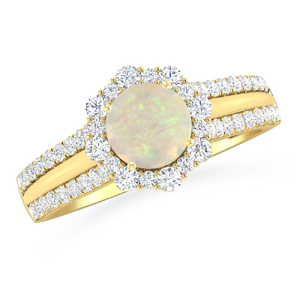 Yellow Gold - Opal