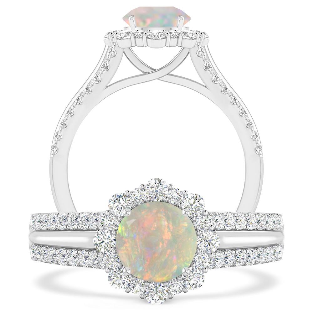 White Gold - Opal