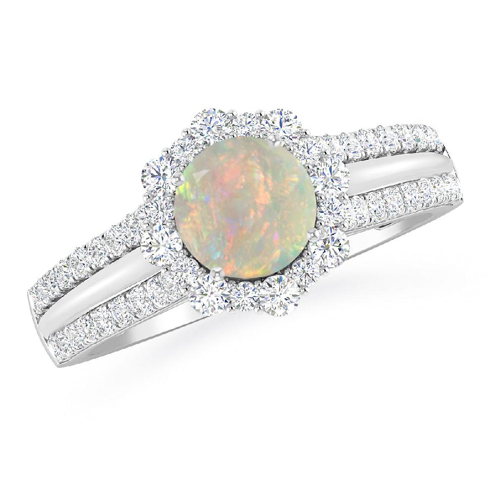 White Gold - Opal