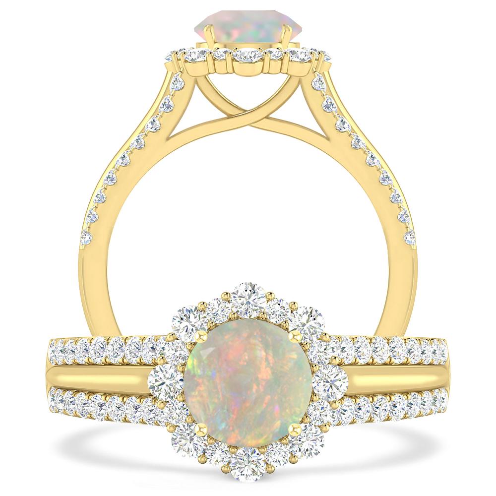 Yellow Gold - Opal