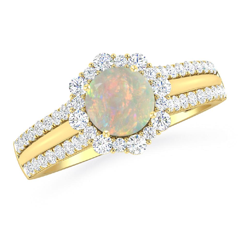 Yellow Gold - Opal