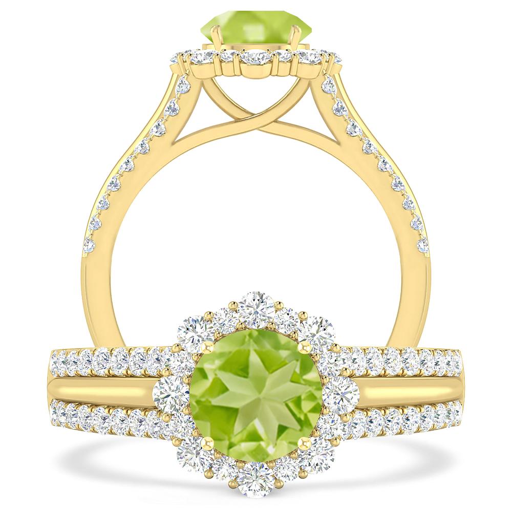 Yellow Gold - Peridot