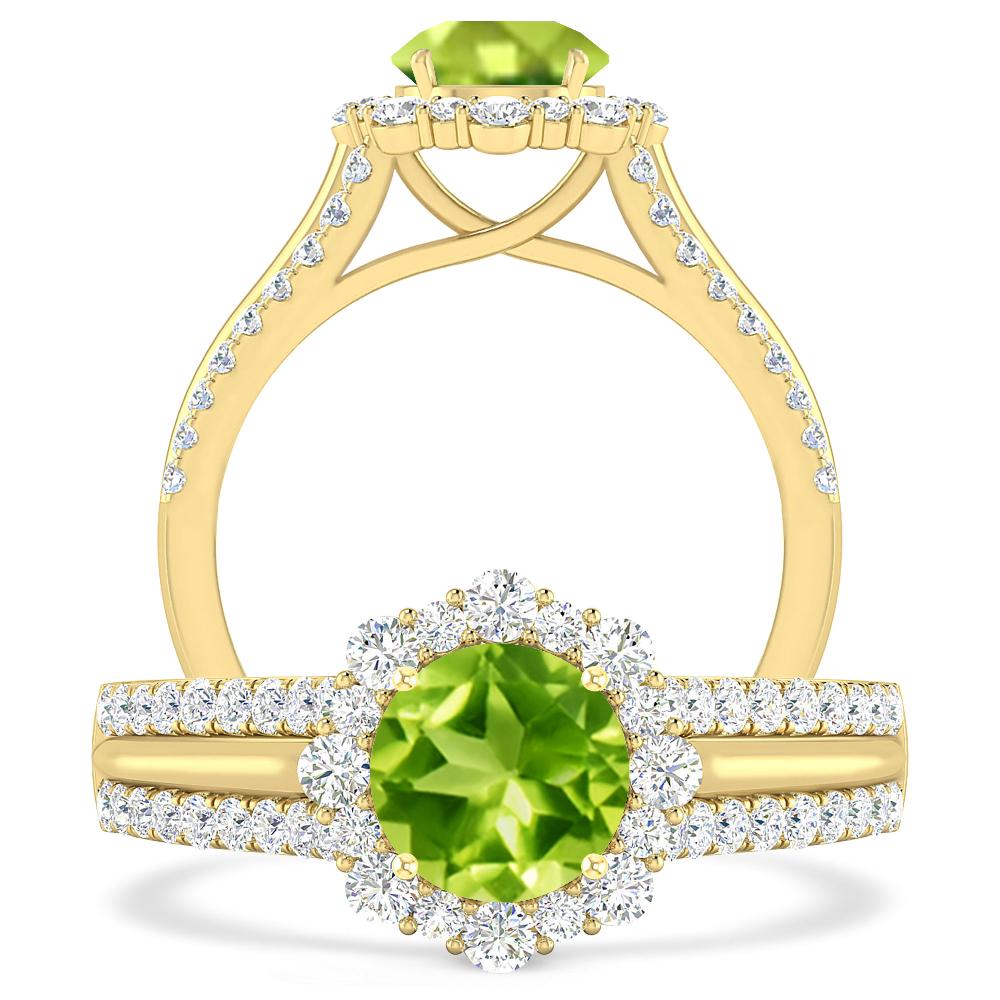 Yellow Gold - Peridot