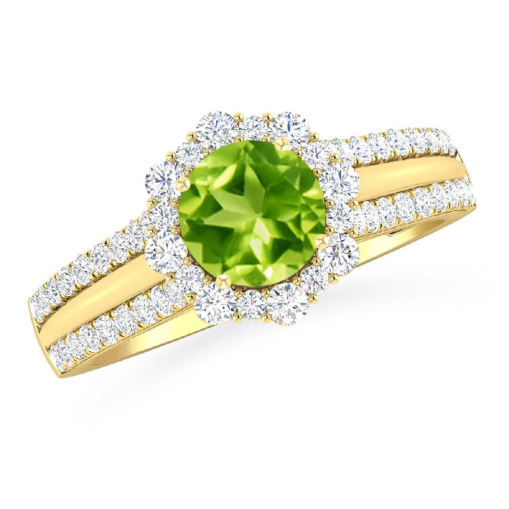 Yellow Gold - Peridot