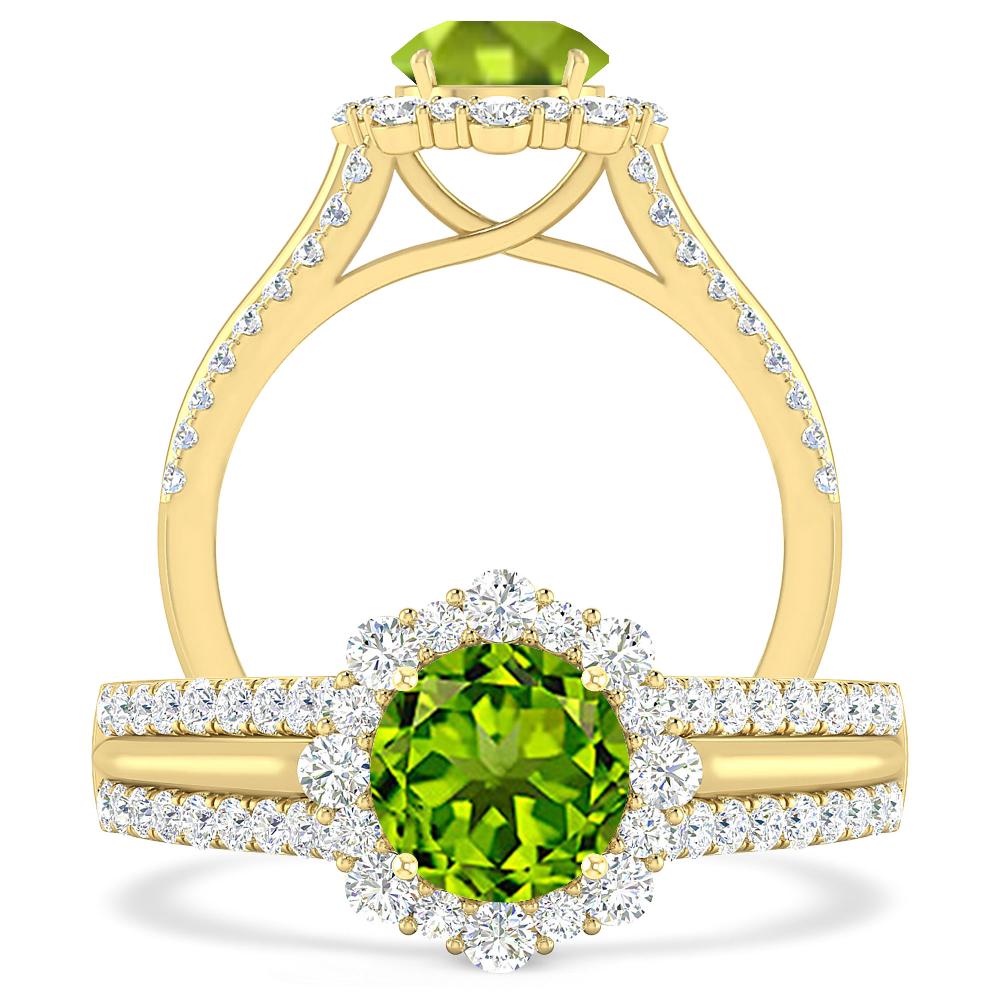 Yellow Gold - Peridot