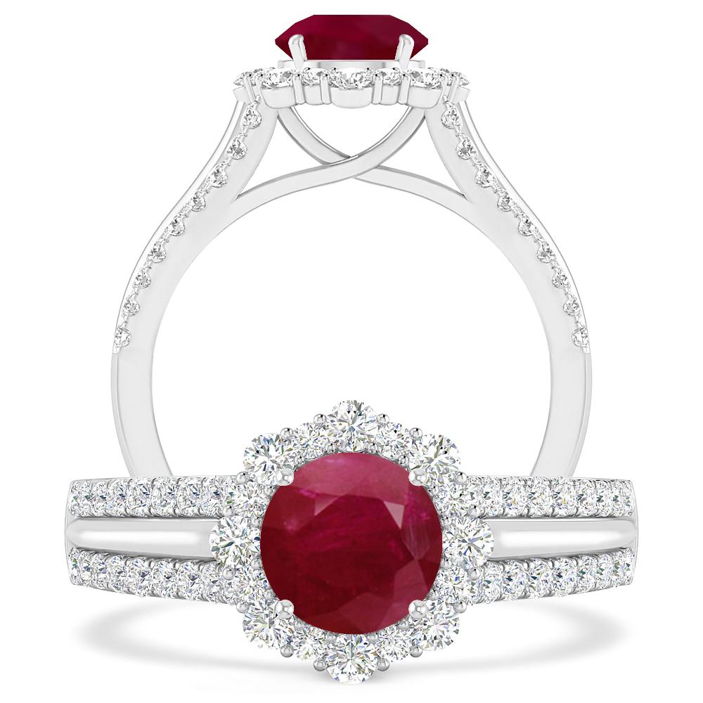 White Gold - Ruby