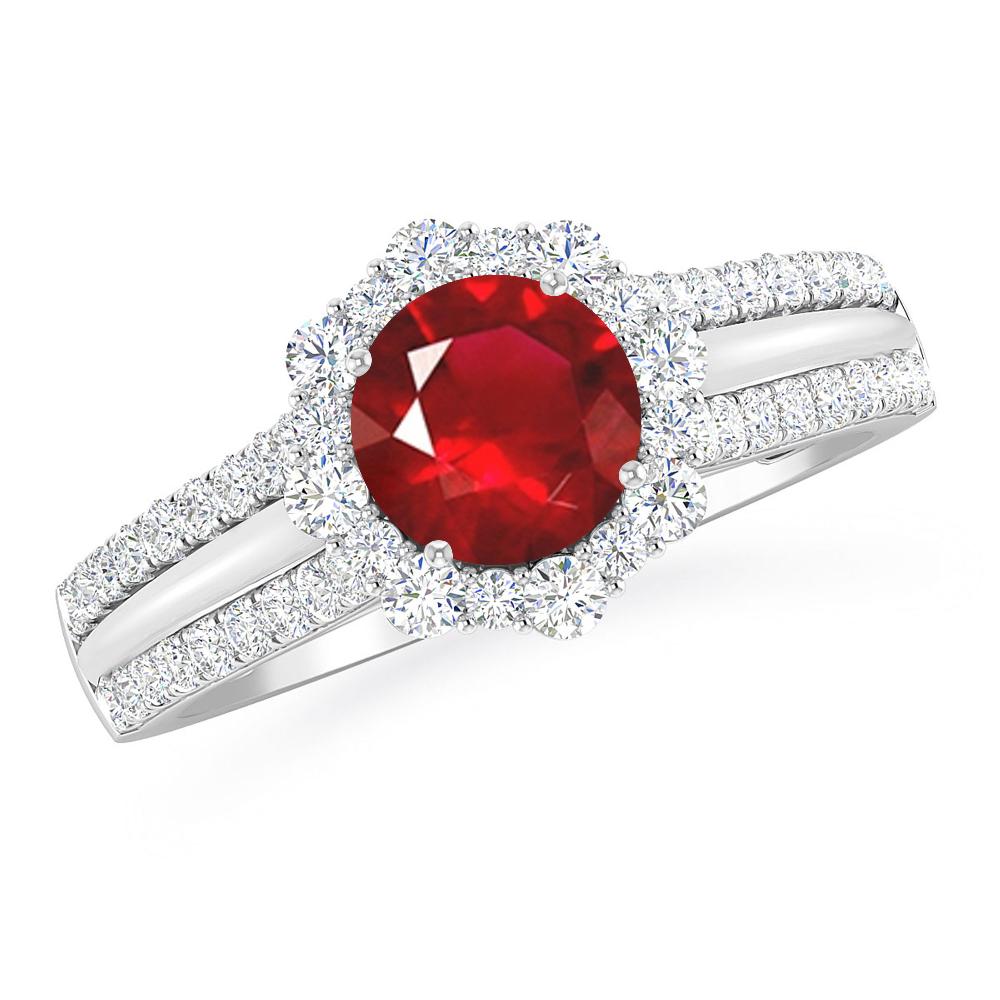 White Gold - Ruby