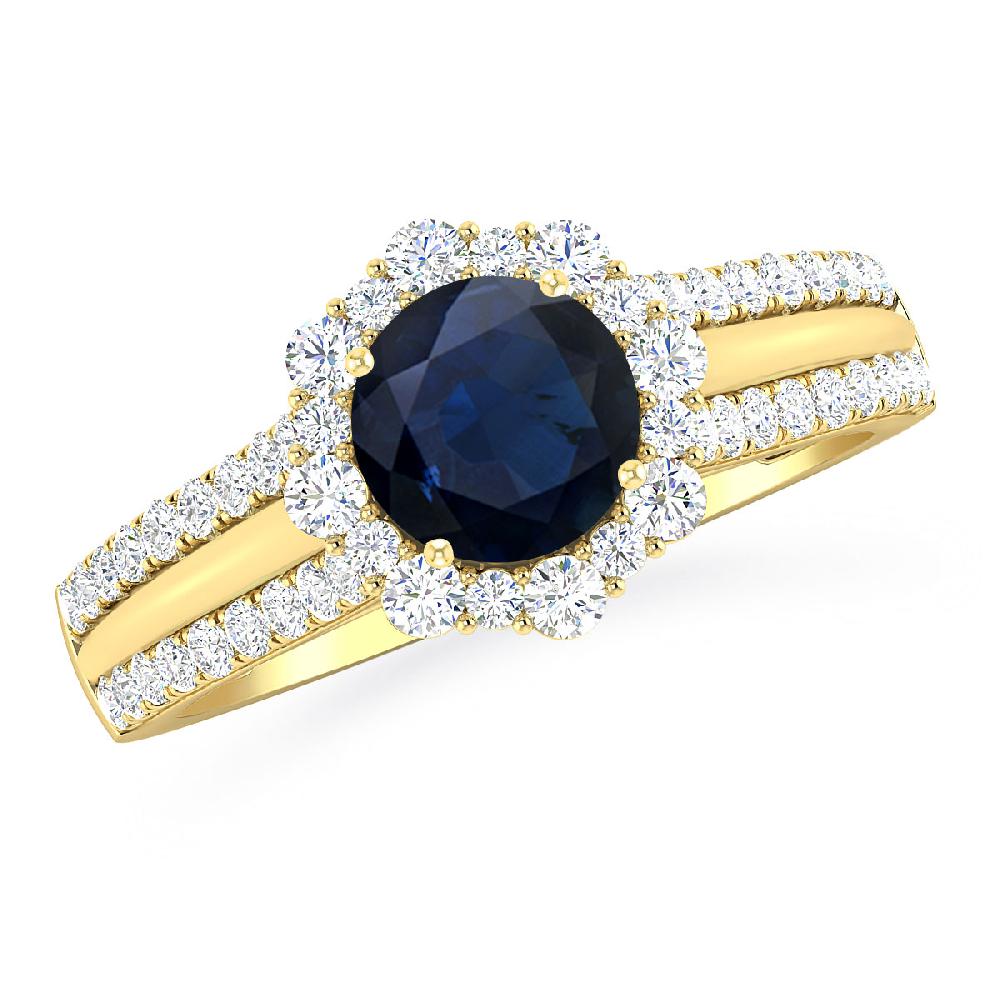 Yellow Gold - Sapphire