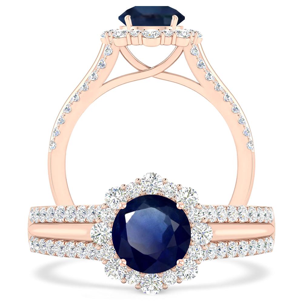 Rose Gold - Sapphire