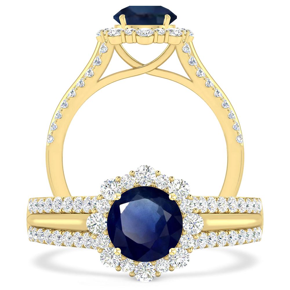 Yellow Gold - Sapphire