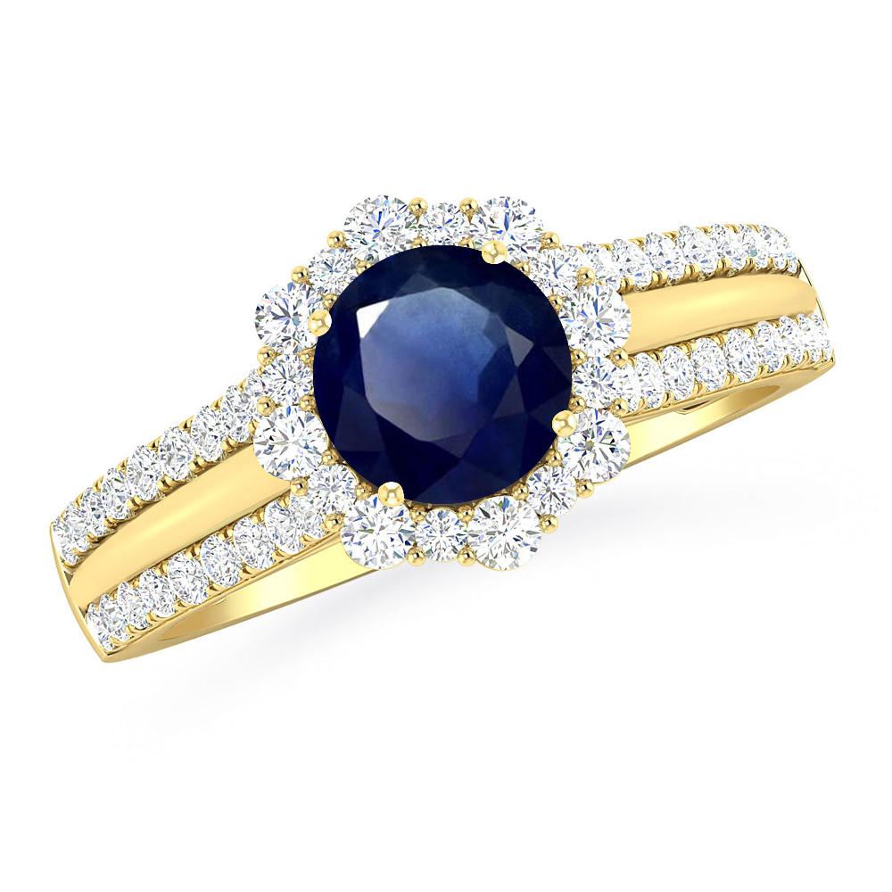 Yellow Gold - Sapphire